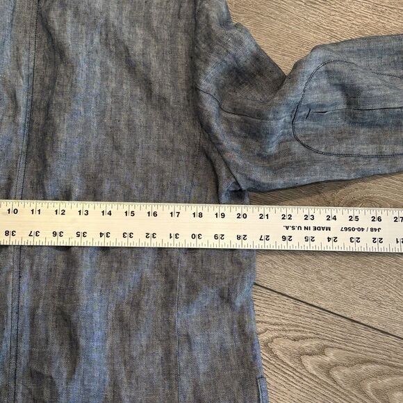 Tommy Bahama Blazer Jacket Sport Coat Mens Large 100% Irish Linen Blue Casual - Picture 12 of 12